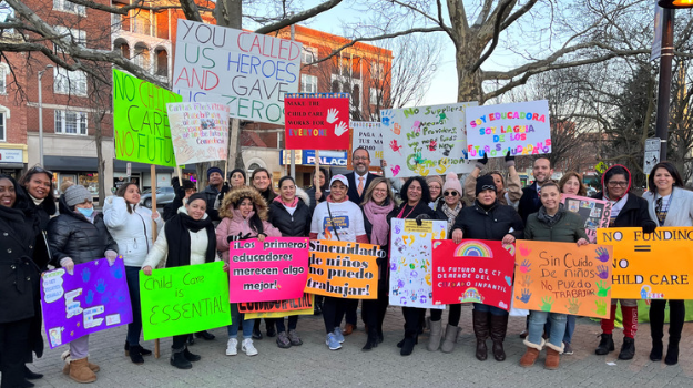 #MorningWithoutChildCare Rally in Danbury