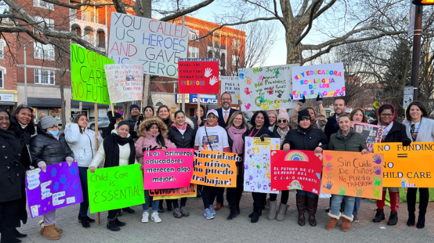 #MorningWithoutChildCare Rally in Danbury 